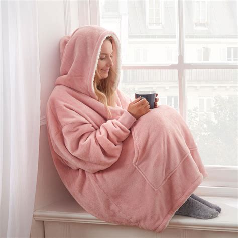 fluffy oversized hoodie blanket.